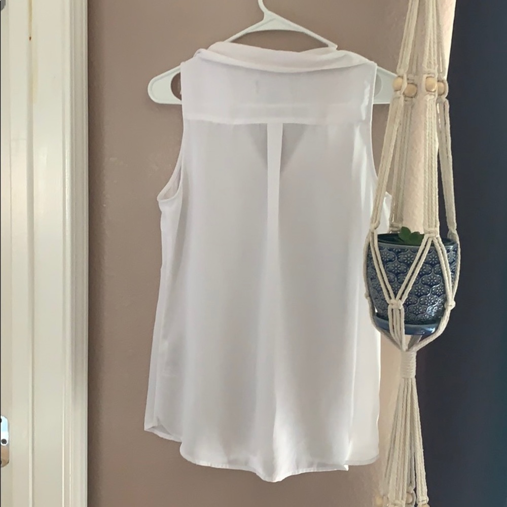 White button down blouse - Picture 2 of 2
